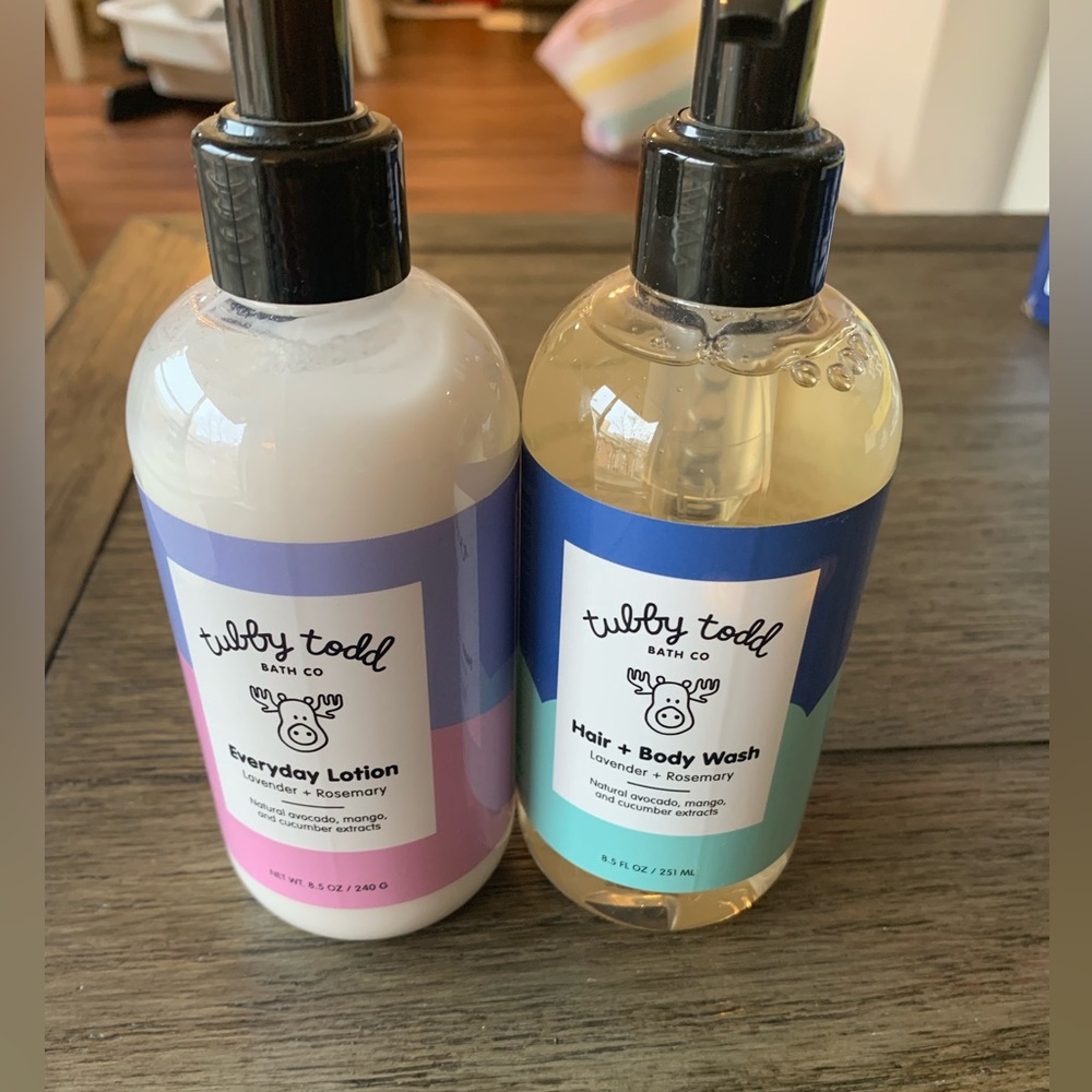 Tubby Todd Everyday Lotion and Hair & Body Wash Set - Lavender & Rosemary